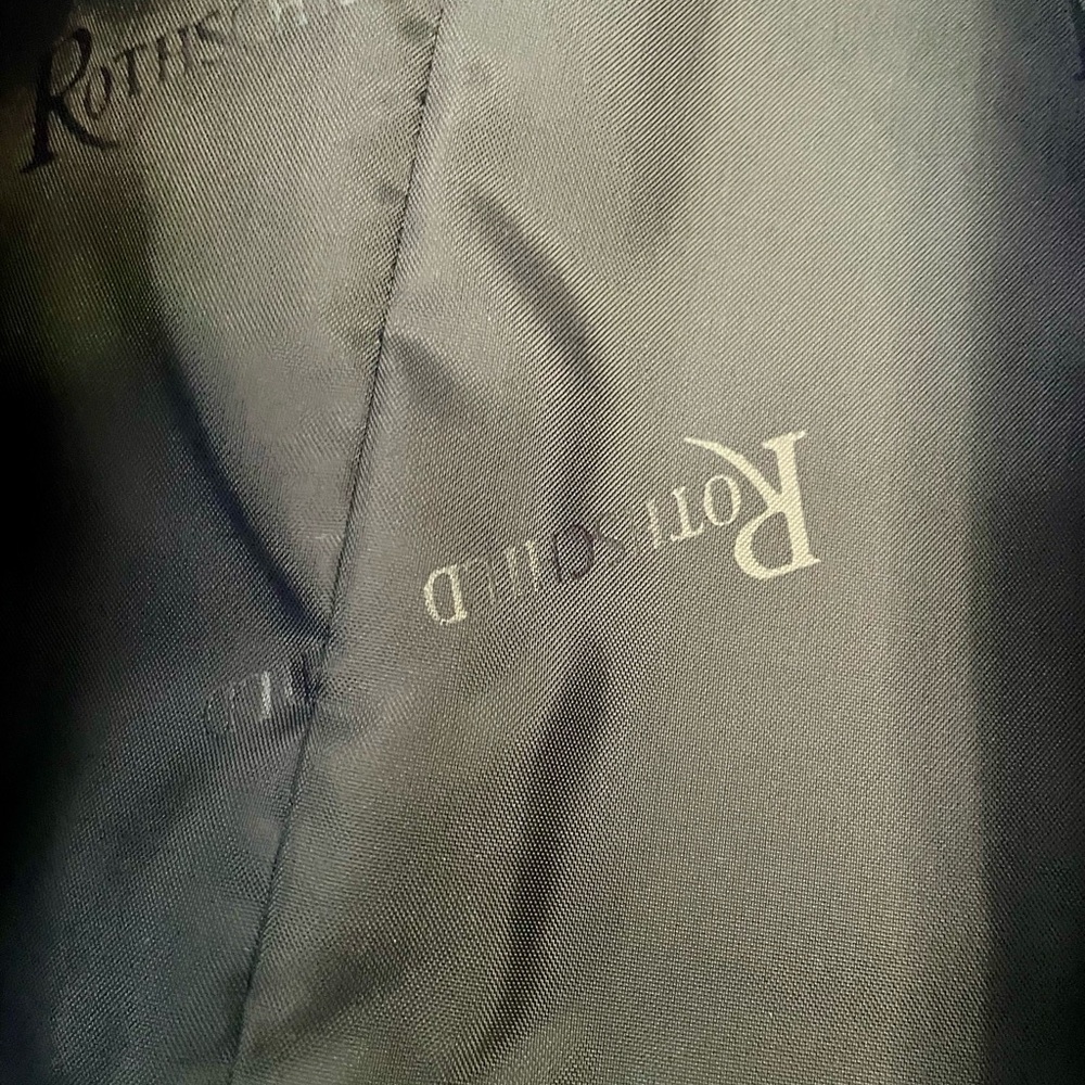 Rothschild vintage wool/velvet pea coat, purple, floral embroidery, 2T, GUC - Picture 9 of 9